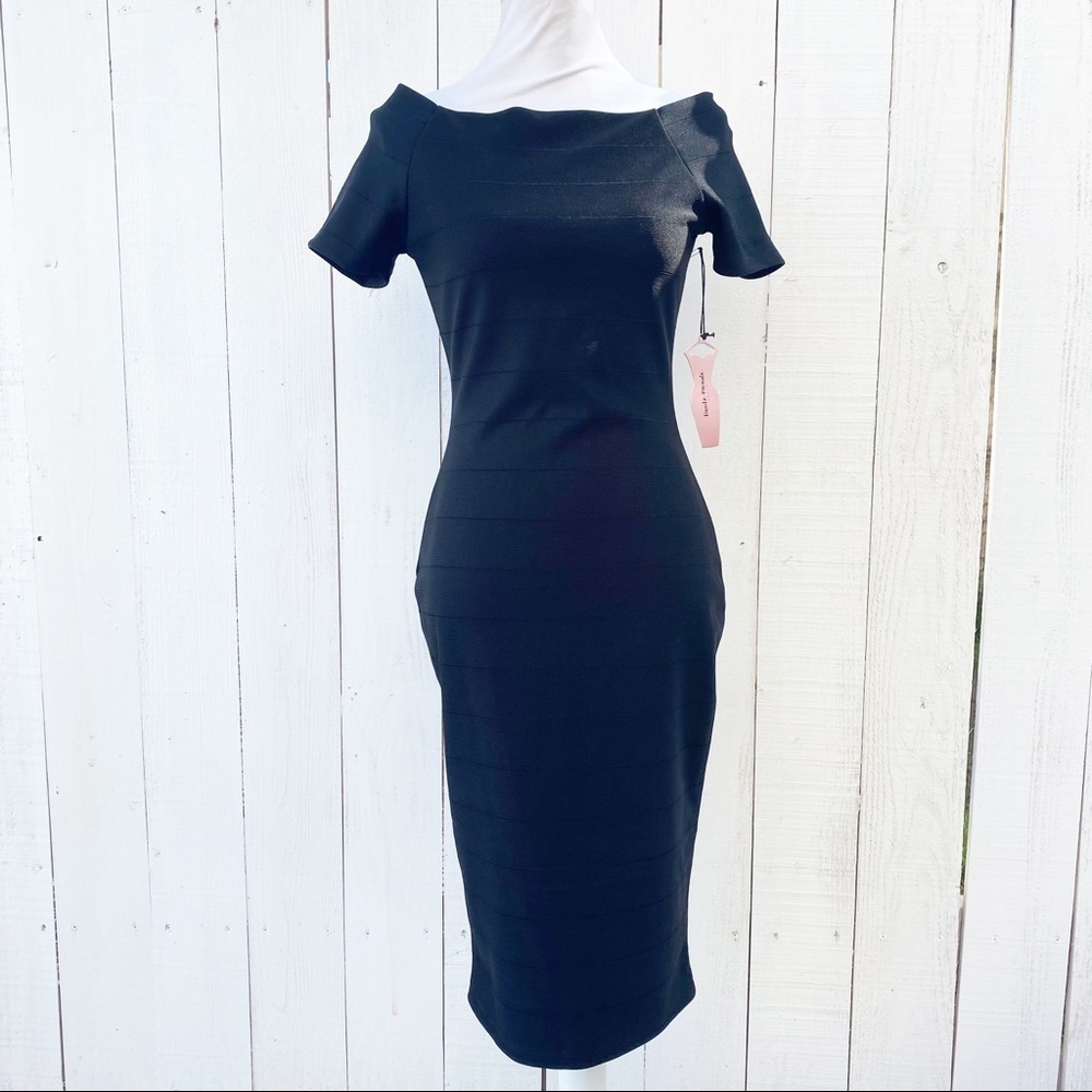 Haute Monde Black Dress Size Medium NEW